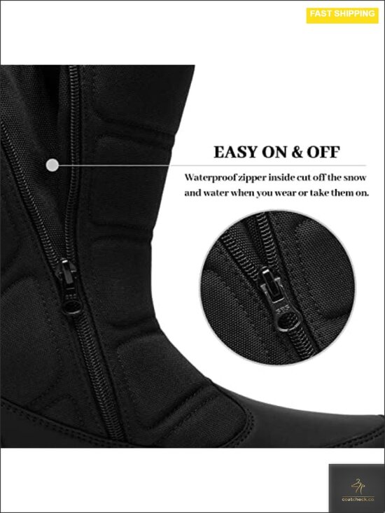 Men\'s Waterproof Snow Boots Mid-Calf Zipper Winter Outdoor Lightweight Non-Slip main image 6